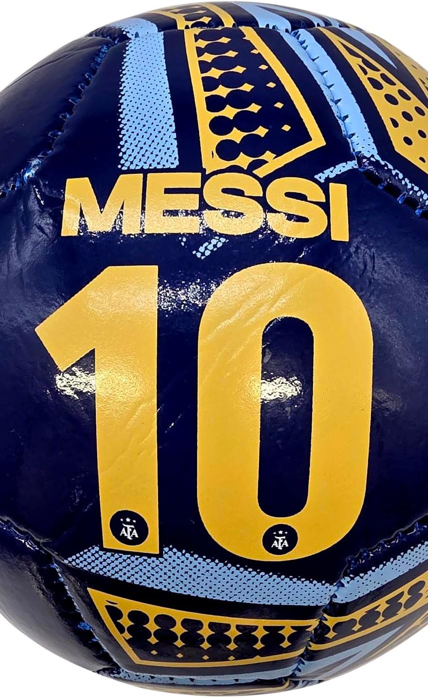 Icon Sports Argentina National Football Team Soccer Ball Ball- Messi 10 Size 2 Ball - Navy