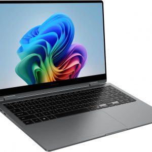Samsung PC Galaxy Book5 360 Copilot+ de 15.6 pulgadas, portátil empresarial AI, Windows 11 Pro, procesador Intel Core Ultra 7 256V, pantalla táctil FHD AMOLED, 16GB/512GB, modelo 2025, NP754QHA-KA2US