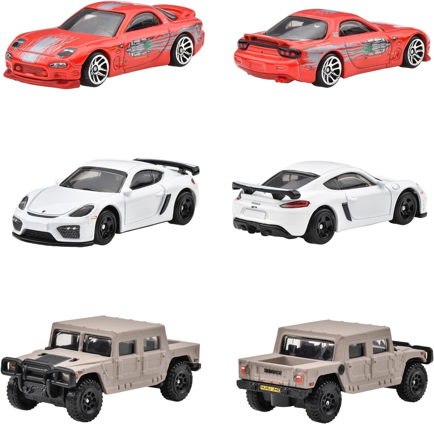 Hot Wheels HVX27 Fast and Furious 10 Pack de Vehículos de Juguete, Mini Coche para Niños de 3 Años y Más