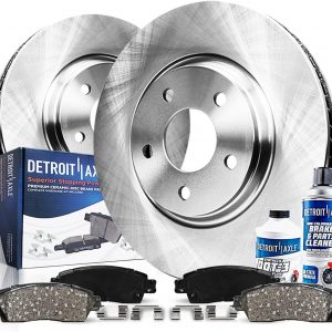 Detroit Axle - Kit de freno delantero para BMW X5 2007-2018 2011-2019 X6 Rotores de freno de disco pastillas de freno de cerámica 2014 2015 2016 2017 Reemplazo: Rotor de 13.07 pulgadas | Rotores de freno de disco Pastillas de freno de cerámica 2012 2013 2014 2015 2016 2017 reemplazo 13.07 pulgadas rotor