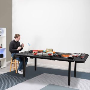 VIVO DESK-E-400B - Marco de escritorio eléctrico de 4 patas con motor dual para mesas de hasta 130 x 60 pulgadas y 352 libras, ajuste de altura del controlador de memoria, solo marco, negro, DESK-E-400B