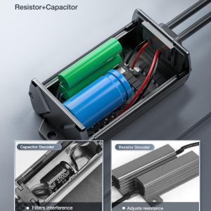 Nilight H11/H9/H8 LED CANbus Decodificador - Arnés antiparpadeo libre de errores, condensador de resistencia para bombilla LED de faro delantero, 6 vatios, paquete de 2 | Condensador de resistencia libre de errores de 6 vatios, paquete de 2
