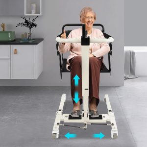 Patient Lift Transfer Chair, Portable Patient Lift Wheelchair, Lift Transfer Chair for Car with Wheels, Bedside for Households, Hospitals, Nursing Homes, Beds