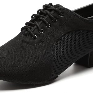 RoseMoli Women's Latin Dance Shoes Lace-up Ballroom Modern Salsa Rhythm Teaching Practice Professional Performance Dance Shoes