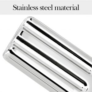 Paquete de 12 moldes de paletas de acero inoxidable, moldes caseros para paletas de hielo con soporte, máquina reutilizable de cabeza plana de congelación rápida con palos de madera y bolsas