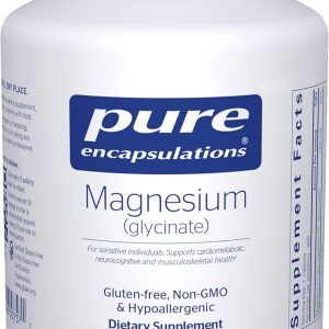 Pure Encapsulations Magnesium (Glycinate) - Supplement to Support Stress Relief, Sleep, Heart Health, Nerves, Muscles, and Metabolism* - with Magnesium Glycinate - 360 Capsules