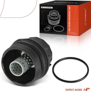 A-Premium Conjunto de Tapa de Carcasa de Filtro de Aceite 15620-37010, 1562037010 Compatible con Toyota Corolla, Corolla iM, Prius, Matrix y Lexus ES300, ES330, CT200h y Scion xD, iM y Pontiac Vibe