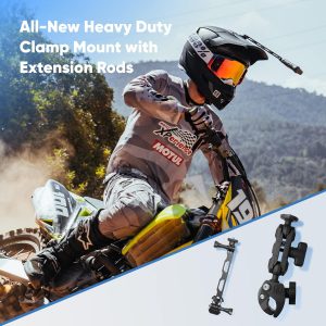 Insta360 Paquete de motocicleta X3: cámara impermeable 360 con sensores de 1/2 pulgada de 48 MP, video HDR activo 5.7K 360, foto 360 de 72 MP, lente única 4K, modo Me de 60 fps, estabilización