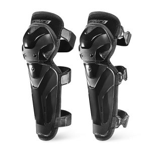Scoyco Motorcycle Knee and Shin Guards – Motocross Knee Pads Adjustable TPU Protective Gear for Road Cycling | Adjustable Bands Protective Gear for Cycling