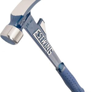 ESTWING Hammertooth Hammer - 24 oz USA Made Long Handle Straight Rip Claw Hammer with Milled Face & Shock Reduction Grip - E6-24TM