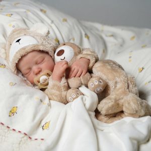 BABESIDE Lifelike Reborn Baby Dolls Boy - 17-Inch Baby Soft Body Realistic-Newborn Baby Doll Silicone Full Body Vinyl Real Life Baby Dolls with Toy Accessories for Kids Age 3+
