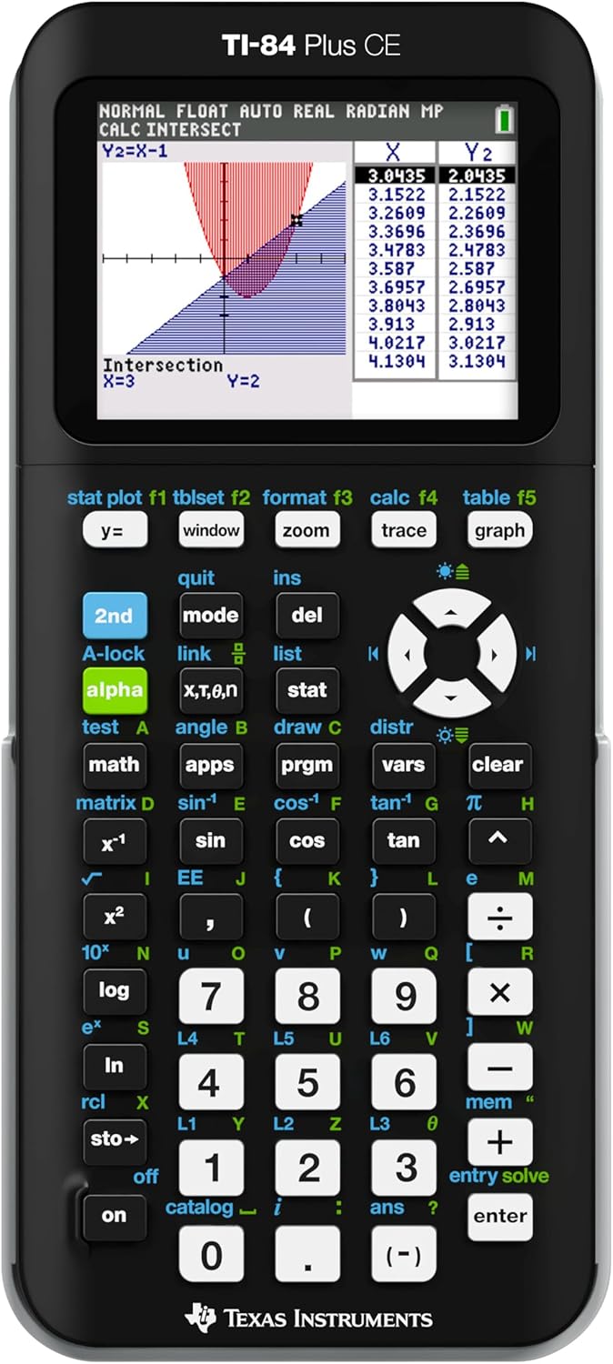 Calculadora gráfica TI84PLSCEBLUBRY de Texas Instruments, Negro