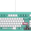 ASUS TUF Gaming K3 Gen II Hatsune Miku Edition - Teclado USB con cable para juegos de 97 teclas, diseño compacto, interruptores RGB óptico-mecánicos, teclas PBT, placa superior extraíble