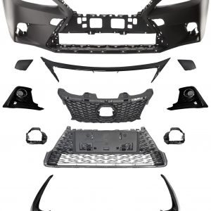 Complete Bumper Kit Compatible with 2011-2017 CT200H To 2020+ F-Sport Style Front