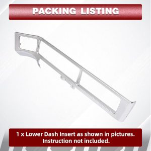 HECASA Dash Insert Compatible with Freightliner Century Coronado Columbia Right Lower Side Chrome Dashboard Trim