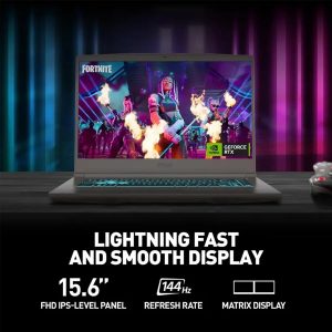 MSI Thin 15 15.6”144Hz portátil para juegos, AMD R5-7535HS, RTX 4050, Windows 11, con HDMI (32GB RAM | SSD PCIe de 1TB)