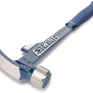ESTWING Hammertooth Hammer - 24 oz USA Made Long Handle Straight Rip Claw Hammer with Milled Face & Shock Reduction Grip - E6-24TM