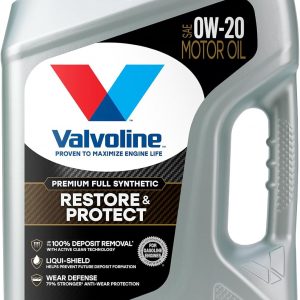Valvoline Restore & Protect Full Synthetic 0W-20 Motor Oil 5 Quart