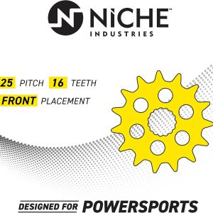 NICHE Drive Sprocket Chain Combo for Yamaha MT-09 FZ09 XSR900 Front 16 Rear 45 Tooth 525VM-X X-Ring 110 Links