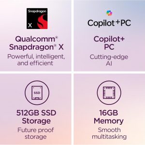 Lenovo IdeaPad Slim 3X - 2025 - Everyday AI Laptop - Copilot+ PC - 15.3" WUXGA Display - 16 GB Memory - 512 GB Storage - Snapdragon® X - Luna Grey