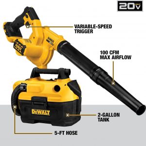 DEWALT - Kit combinado de herramientas eléctricas de 20 V MAX, 10 herramientas inalámbricas, juego de herramientas eléctricas, 2 baterías, cargador y 2 bolsas incluidas, kit combinado sin escobillas