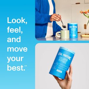 Vital Proteins Péptidos de colágeno en polvo, promueve la salud del cabello, las uñas, la piel, los huesos y las articulaciones, sin sabor 9.33 onzas