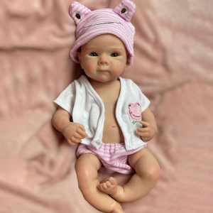 Gileutay 12 inch Full Body Silicone Baby Doll Girl Lifelike Reborn Baby Dolls Realistic Newborn Dolls that Look Like Real Life Babies