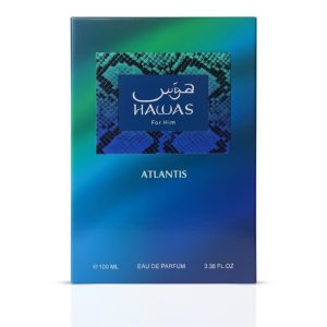 RASASI Hawas Atlantis Eau de Parfum for Men, 100ml (3.4 oz) Fresh & Modern Scent Spray