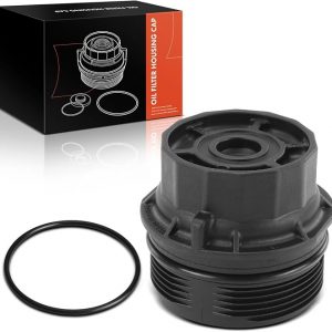 A-Premium Conjunto de Tapa de Carcasa de Filtro de Aceite 15620-37010, 1562037010 Compatible con Toyota Corolla, Corolla iM, Prius, Matrix y Lexus ES300, ES330, CT200h y Scion xD, iM y Pontiac Vibe