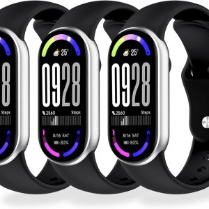 Paquete de 3 a 8 correas de repuesto compatibles con Xiaomi Smart Band 10/9/8, correa deportiva suave transpirable ajustable con liberación rápida