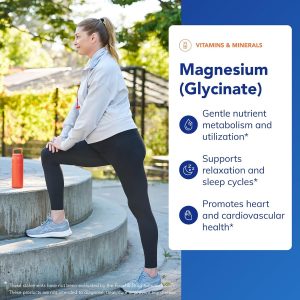 Pure Encapsulations Magnesium (Glycinate) - Supplement to Support Stress Relief, Sleep, Heart Health, Nerves, Muscles, and Metabolism* - with Magnesium Glycinate - 360 Capsules