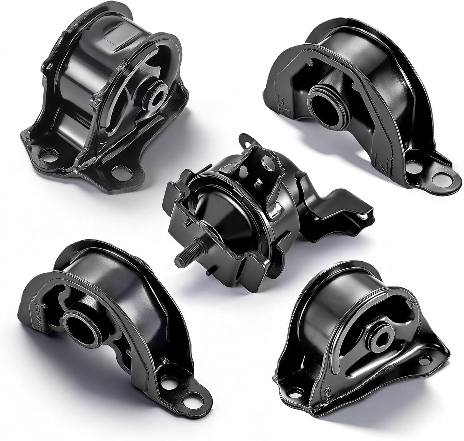 ENA Engine Motor Transmission Mount Set of 5 Compatible with Honda 1996 1997 1998 1999 2000 Civic 1.6L Front Rear Replacement for A6520 A6502 A6556 A6506 A6526