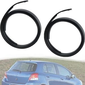 75551-52130 Pair Roof Drip Molding Strips Roof Molding Drip Weatherstrip Left and Right Side Fits for Toyota Yaris Hatchback 2006 2007 2008 2009 2010 2011 Replace 75551-52130