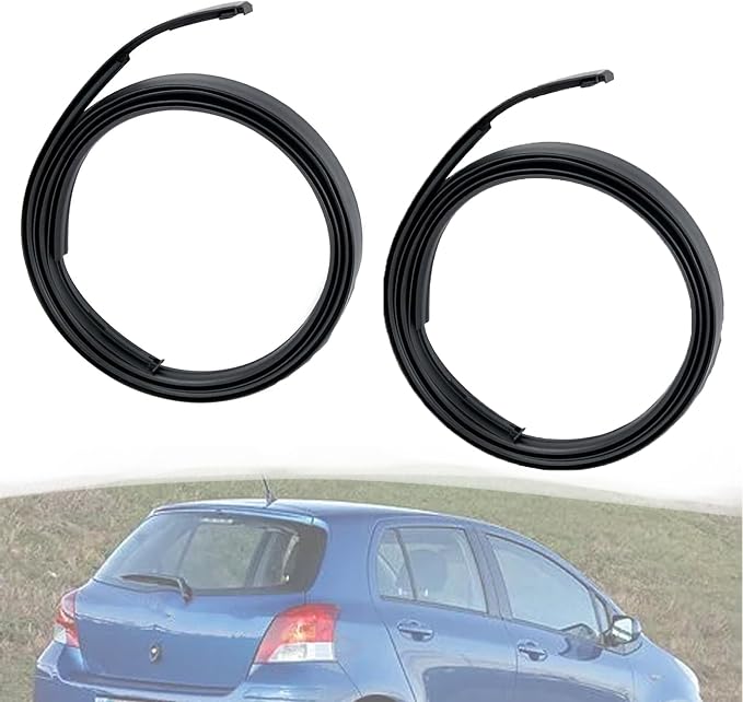 75551-52130 Pair Roof Drip Molding Strips Roof Molding Drip Weatherstrip Left and Right Side Fits for Toyota Yaris Hatchback 2006 2007 2008 2009 2010 2011 Replace 75551-52130