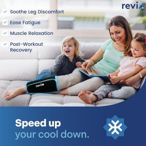 REVIX Shin Ice Pack Reusable Leg Ice Pack Wrap, Shin & Calf Ice Pack Wrap | Cold Therapy Compression Sleeve for Calf, Elbow, Arm and Knee Discomfort, Shin Splints Relief Ice Pack, 360° Full Coverage