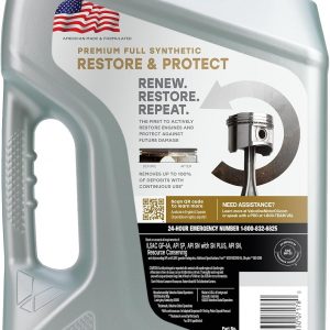 Valvoline Restore & Protect Full Synthetic 0W-20 Motor Oil 5 Quart