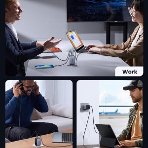 UGREEN Nexode 65W Wall Charger, 4-Port, GaN Fast Charging Block | 3 USB C & 1 USB A, Foldable Plug, Travel Essentials, for MacBook Pro/Air/Neo, iPhone 17/16, Galaxy S26/S25, iPad, Steam Deck