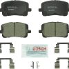 BOSCH BC923 QuietCast Premium - Juego de pastillas de freno de disco de cerámica - Compatible con Select Pontiac Vibe; Toyota Corolla, Matrix; Delantero