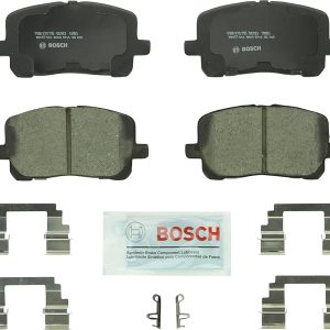 BOSCH BC923 QuietCast Premium - Juego de pastillas de freno de disco de cerámica - Compatible con Select Pontiac Vibe; Toyota Corolla, Matrix; Delantero