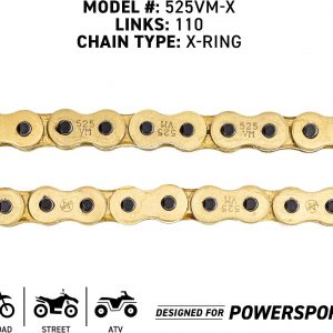 NICHE Drive Sprocket Chain Combo for Yamaha MT-09 FZ09 XSR900 Front 16 Rear 45 Tooth 525VM-X X-Ring 110 Links