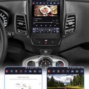 8 Core 6GB+64GB 9.7Inch HD Touchscreen Android 14 Stereo Car Radio Upgrade for Ford Fiesta 2009-2016 Wireless Carplay | Android Auto WiFi GPS Navigation Bluetooth 5.0 AM FM,SWC, Car Tablet