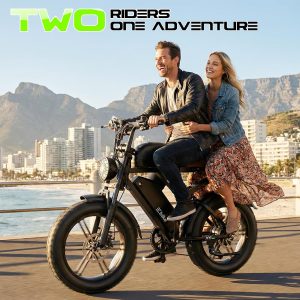 Bicicleta eléctrica para adultos, motor de pico de 1500 W, bicicleta retro E, rango de 65/120 millas, batería extraíble de 48 V 15 Ah, neumáticos gruesos de 20 x 4 pulgadas, suspensión completa
