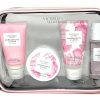 Victoria's Secret Pomegranate & Lotus The Balance Starter Kit Set de regalo de gel corporal, exfoliante, loción, niebla