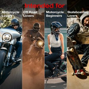 Scoyco Motorcycle Knee and Shin Guards – Motocross Knee Pads Adjustable TPU Protective Gear for Road Cycling | Adjustable Bands Protective Gear for Cycling