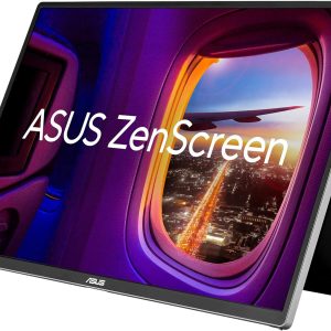ASUS ZenScreen OLED 16 pulgadas 16:10 USB-C Monitor portátil (MQ16FC) - WUXGA (1920 x 1200), paso de potencia, rotación automática, trípode, mini-HDMI, 95% DCI-P3, sin parpadeo, luz azul baja