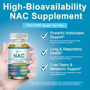NAC Supplement N-Acetyl Cysteine | High Absorption NAC 1200mg Softgels for Liver & Kidney Detox, Immune Support & Antioxidants | Vegan Capsules | 2 Month Supply | Non-GMO | Gluten Free | 120 Count