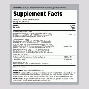 Piping Rock Ultimate Probiotic 150 Billion CFU | 30 Capsules | 40 Probiotic and Prebiotic Strains | Daily Digestive Balance | Non-GMO, Gluten Free