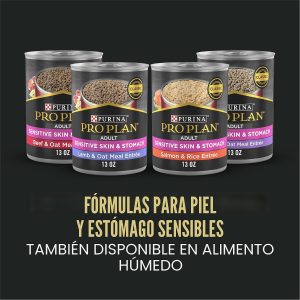 Purina Pro Plan - Alimento para perros de raza grande con piel y estómago sensibles con probióticos, fórmula de salmón y arroz, bolsa de 34 libras