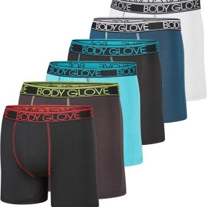 Body Glove Calzoncillos Tipo Bóxer para Hombre Paquetes Múltiples, Ropa Interior de Rendimiento de Ajuste Seco, Bóxers Atléticos Activos Transpirables con Estiramiento