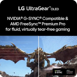 LG 34GS95QE 34-inch Ultragear OLED Curved Gaming Monitor WQHD 1440p 800R 240Hz 0.03ms AMD FreeSync Premium Pro NVIDIA G-Sync HDMI 2.1 DisplayPort Tilt/Height/Swivel Stand Black